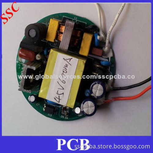 Double-layer PCB with Lead-free HASL, Tin/Gold/Silver Plating Surface Finish, Made of FR-4